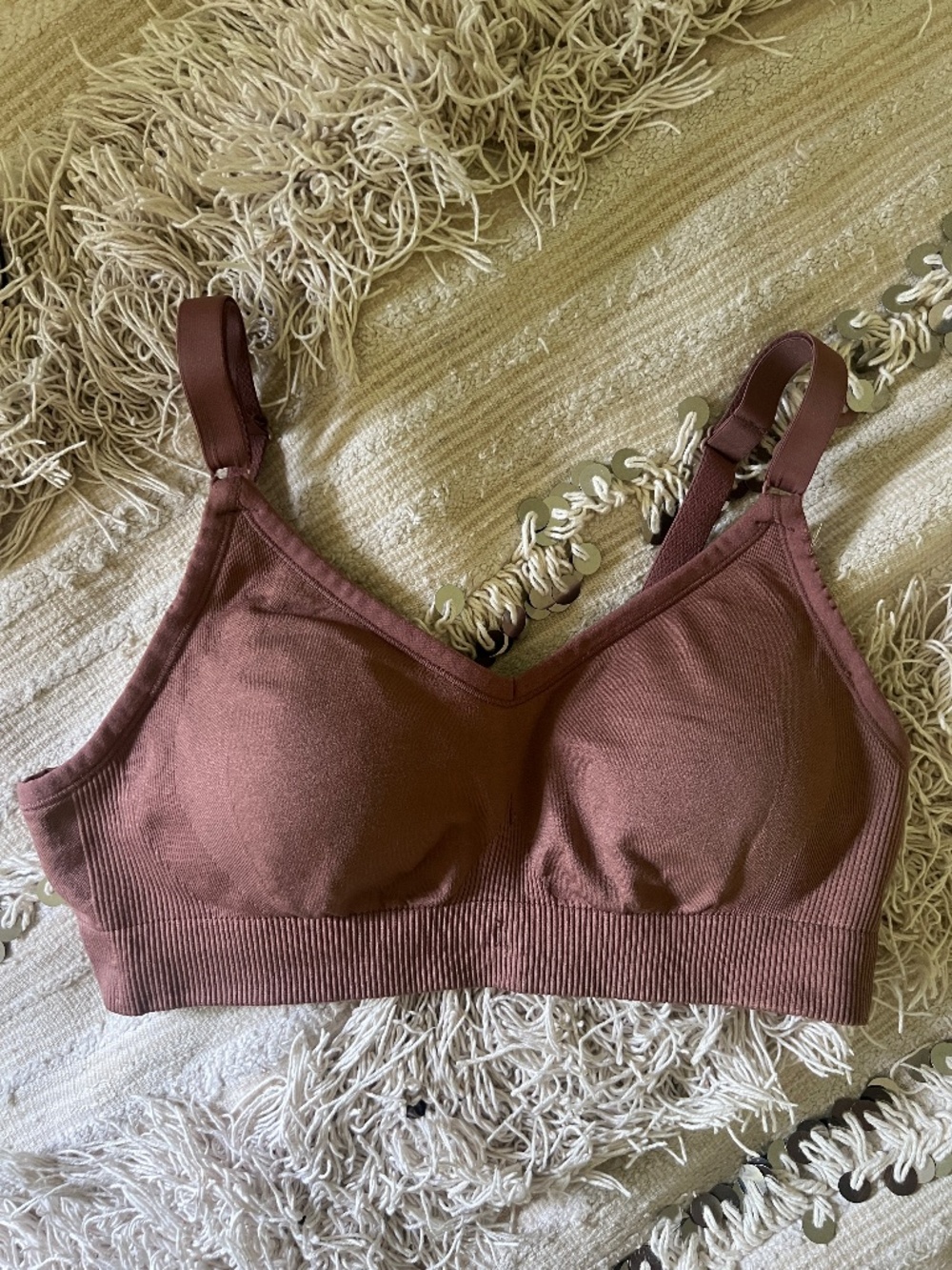 Knix Good to Go Bra Seamless Bra in Sola XS